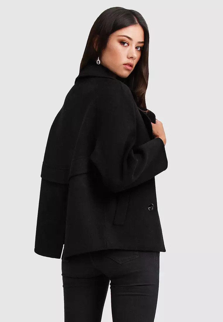 I'm Yours Wool Blend Peacoat