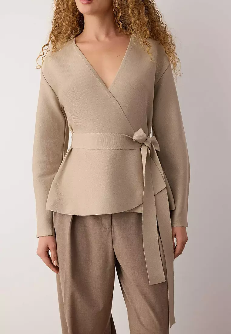 Wrapped Knit Cardigan