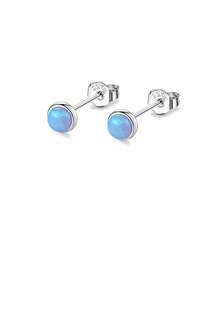 Real opal cheap stud earrings