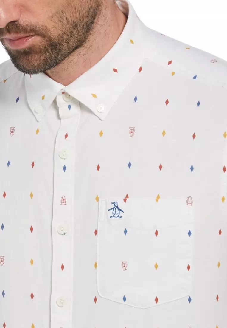 Buy Original Penguin Ecovero Blend Diamond Pete Print Short Sleeve  Button-Down Shirt 2026 Online | ZALORA Philippines