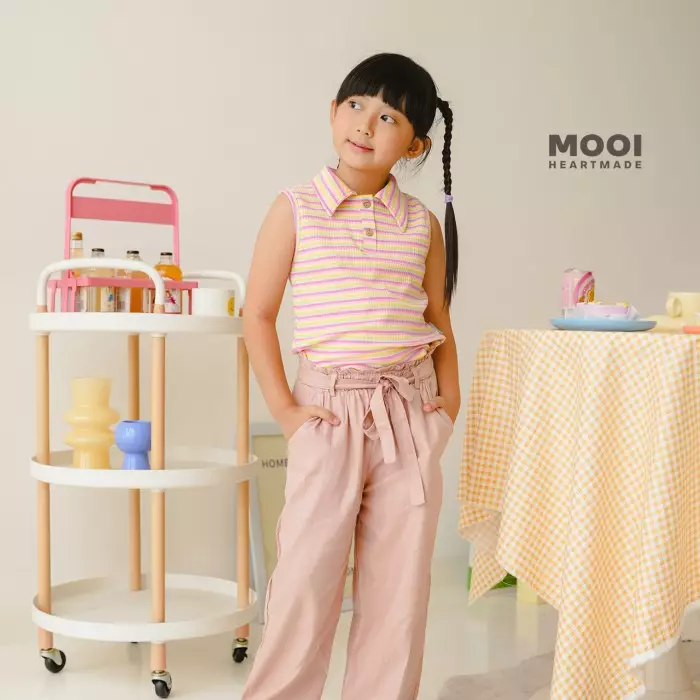 Mooi Atasan Anak Perempuan Nona Top - Yellow