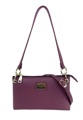 Mel&Co pink Basic Slim Shoulder Sling Bag EDC24AC24289AFGS_1