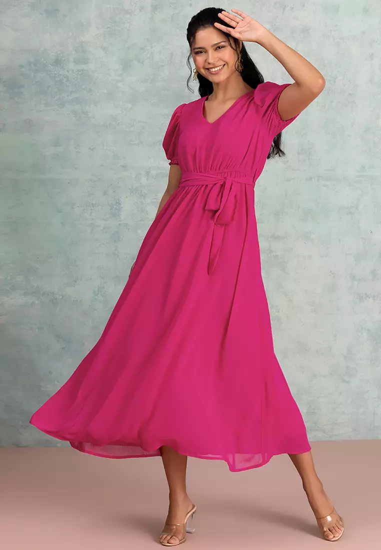 Faballey shops pink dress