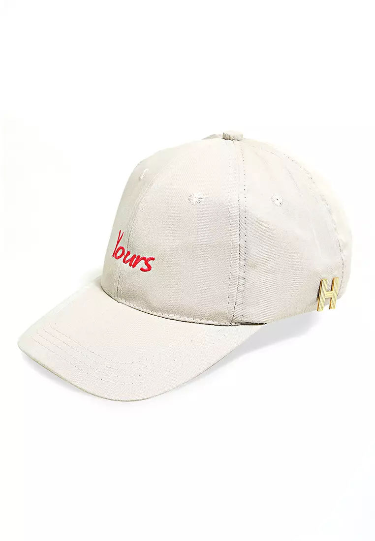 Drsh Topi Baseball Aksesoris Fashion Pria Wanita Bordir YOURS Resizable Strap Material Dril ORIGINAL - Cream