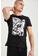 DeFacto black Short Sleeve Round Neck Cotton Printed T-Shirt 8E86DAAA7ED169GS_4