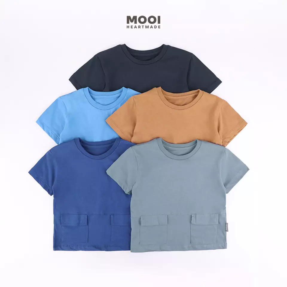 Mooi Kaos Anak Laki - Laki Elio T-Shirt - Ginger Brown