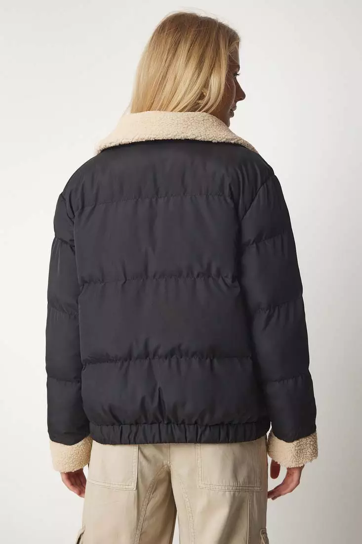Plush Detailed Down Jacket