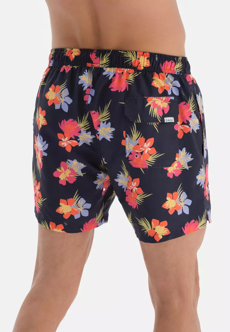 Fishing Shorts for Men Summer Printed Casual Shorts Beach Pants Irregular  Pattern Dark Blue Shorts for Men Casual Summer on Clearance