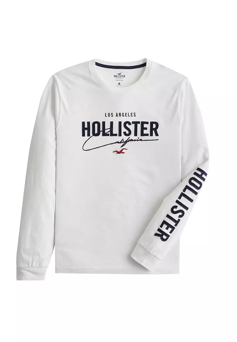 publikum Opførsel lure Hollister Long Sleeves Logo T-Shirt 2023 | Buy Hollister Online | ZALORA  Hong Kong