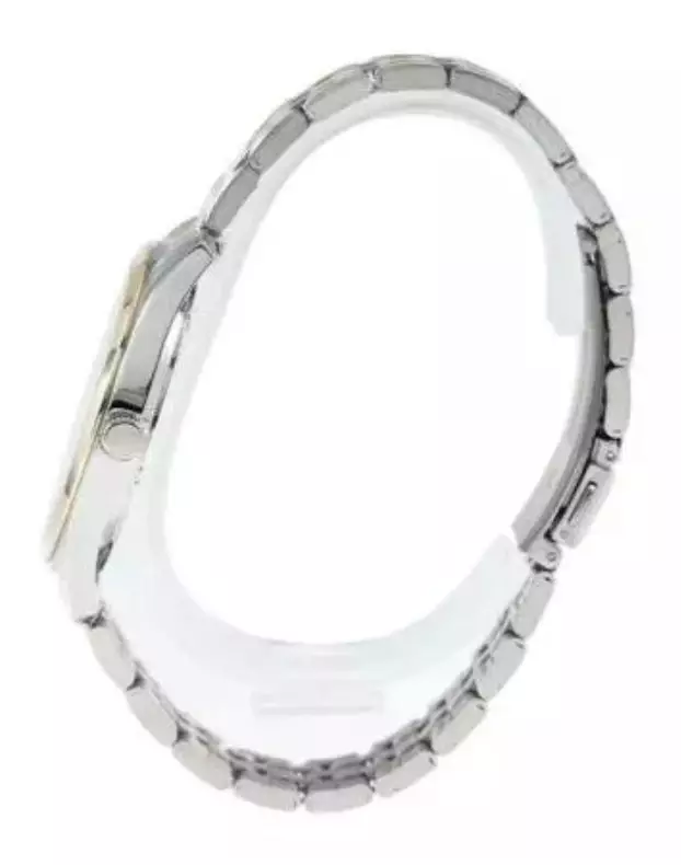 Jam Tangan Pria Alba Classic AS9Q96 AS9Q96X1 Strap Stainless Steel Silver Gold Color Dial Dual Tone Fine Silver Gold Color