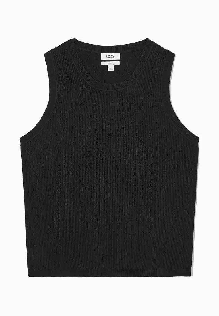 Buy COS Textured Knitted Vest Online | ZALORA Malaysia