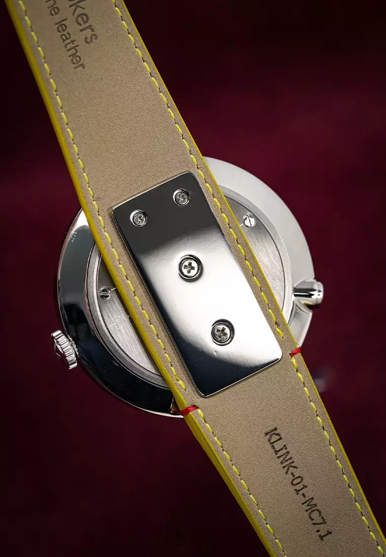 Klokers KLOK-01 Heritage - Jam Tangan Pria - Swiss Made - Yellow Leather Strap
