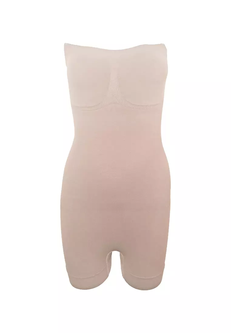 Strapless Sculpting Bodysuit Seamless Shapewear for Women 