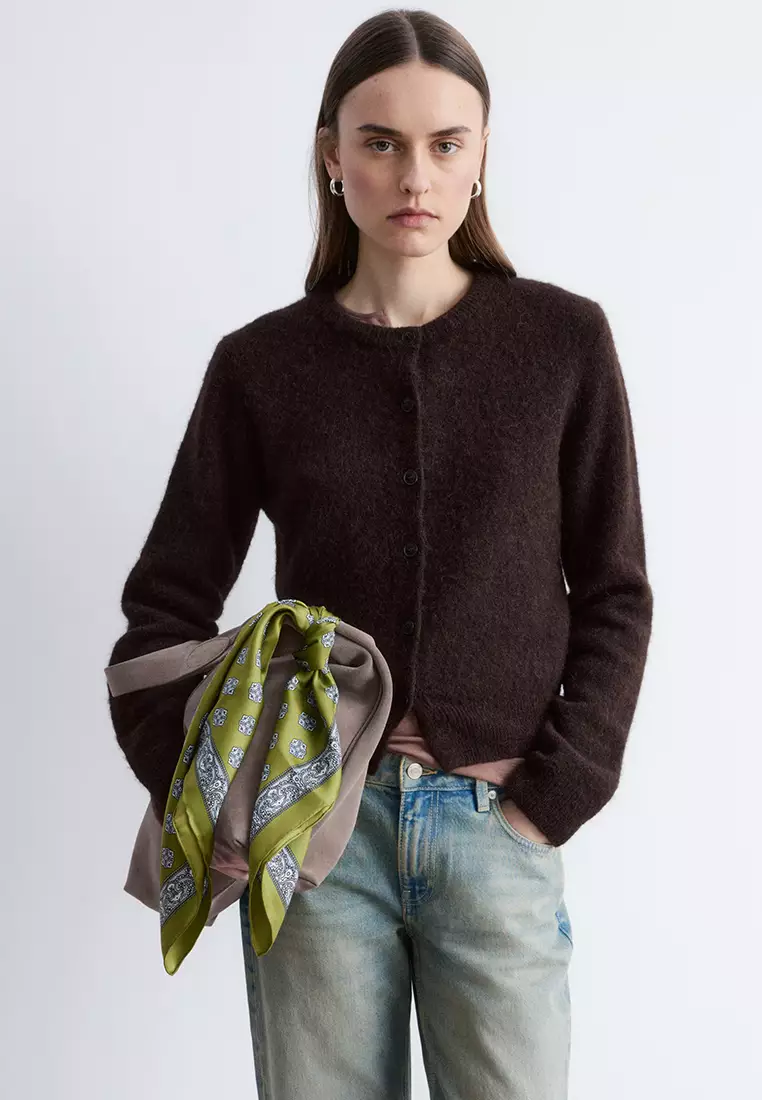 Alpaca-Blend Cardigan