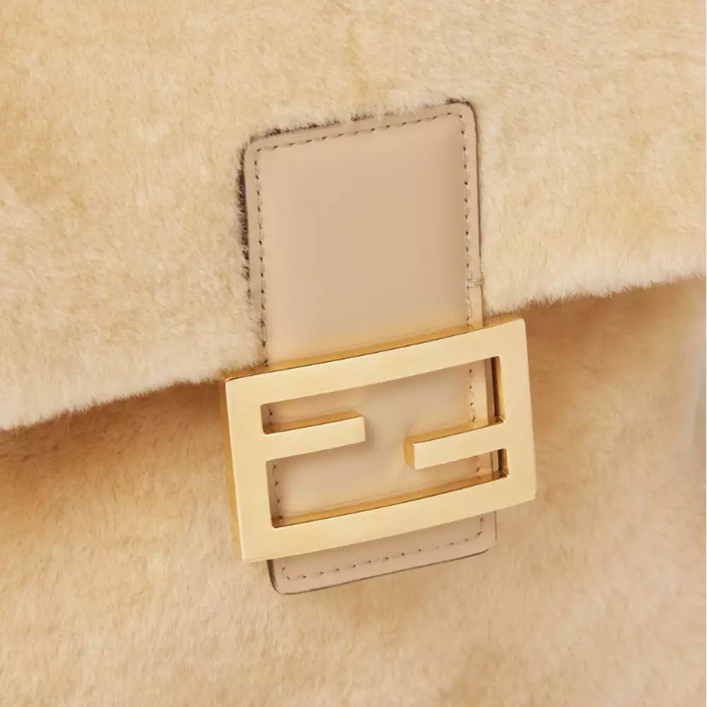 FF Backpack Fur Shearling Beige