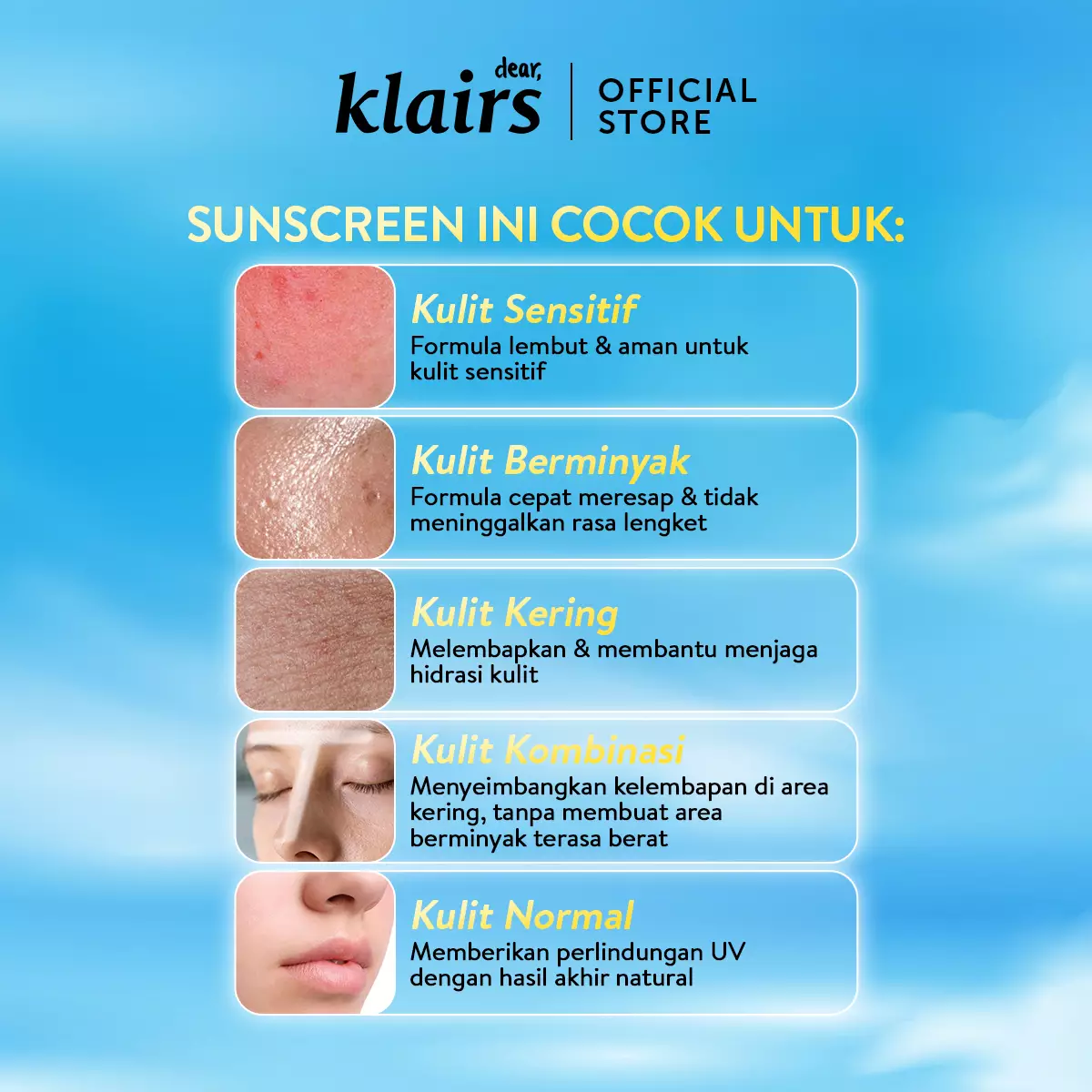Dear Klairs All-Day Airy Sunscreen SPF50+ PA++++ 50G