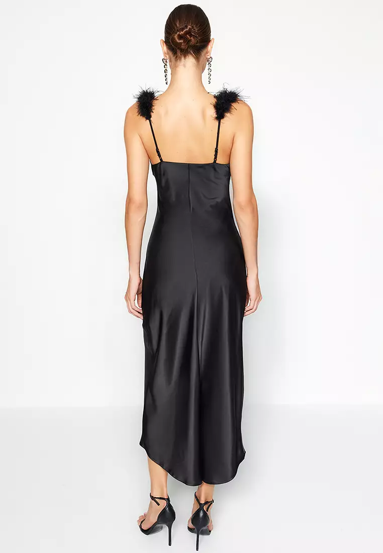 Cowl Neck Midi Dress