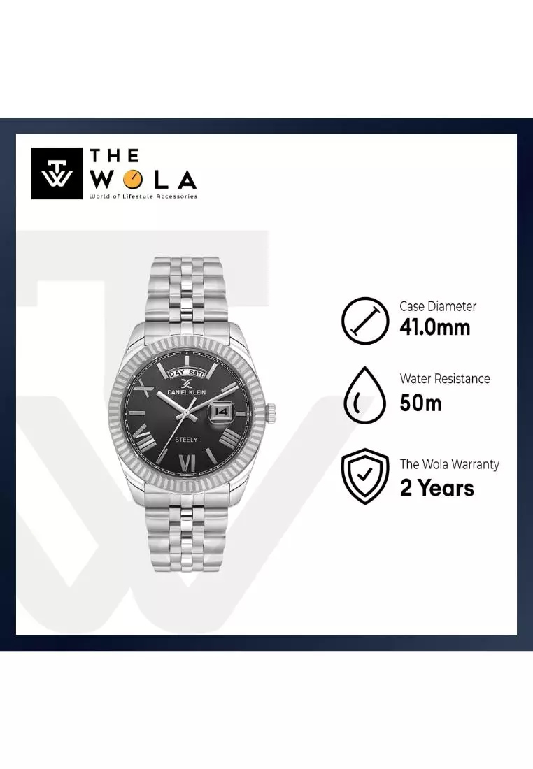 Steely Men's Analog Watch Silver Stainless Steel DK.1.14026-1