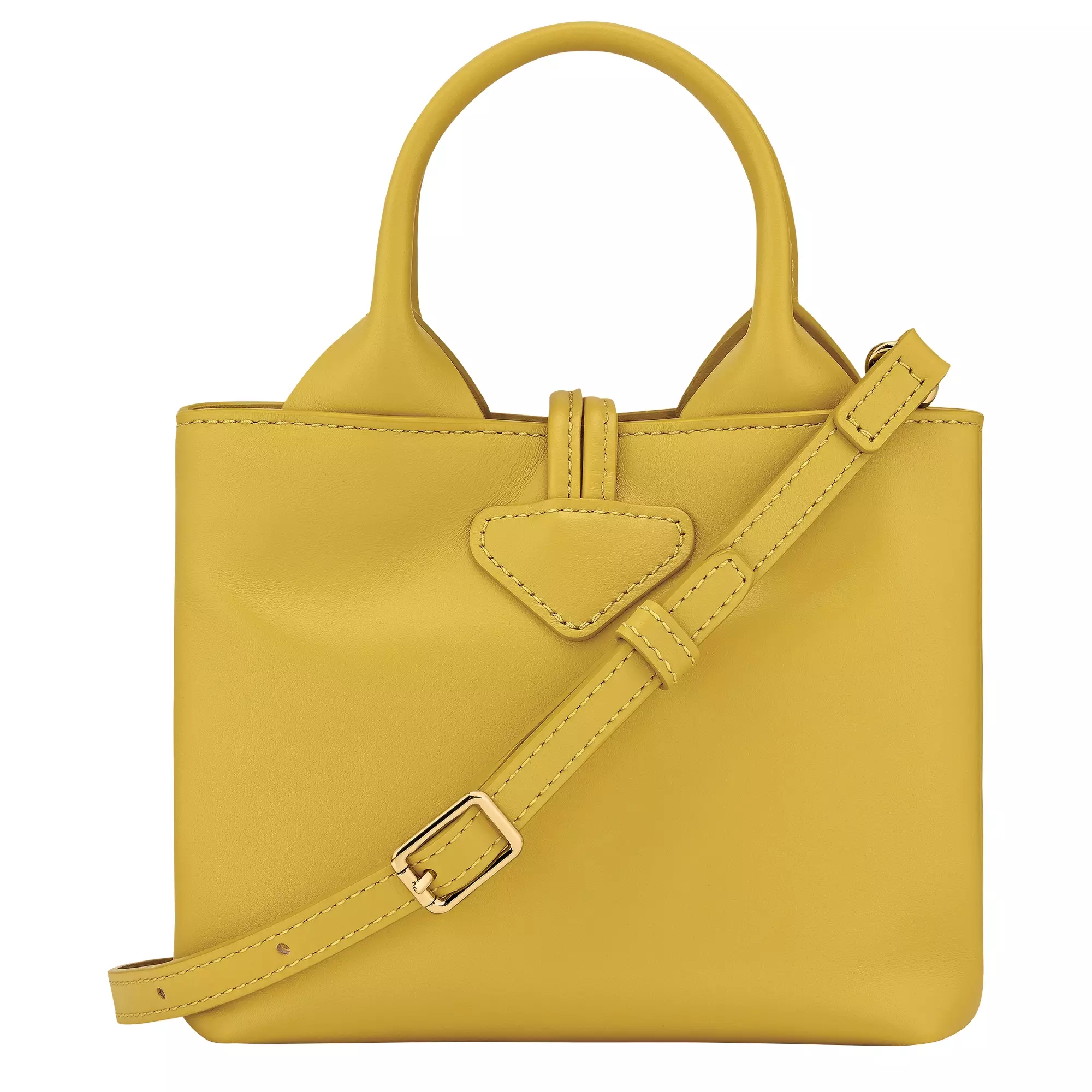 Le Roseau XS Handbag in Leather - Yellow Ginger