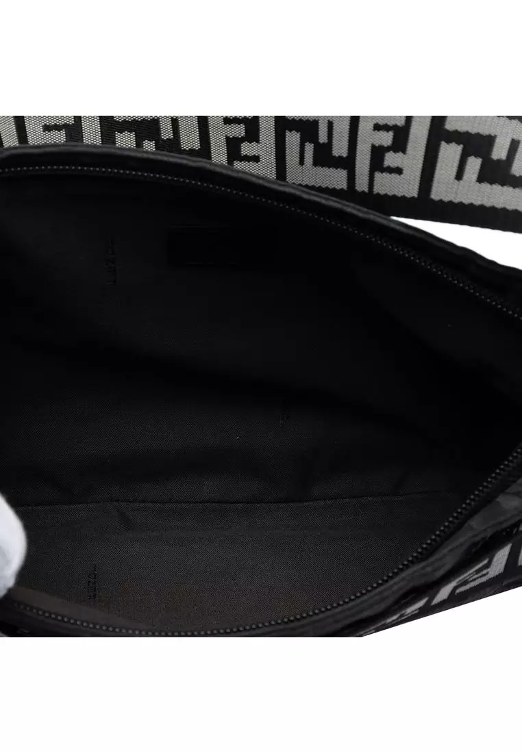Buy Fendi Pre-Loved Fendi Zucca Nylon Zip Code Shoulder Bag 2026