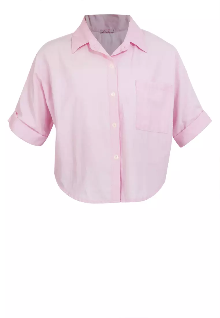 Cassandra Crop Polo Top