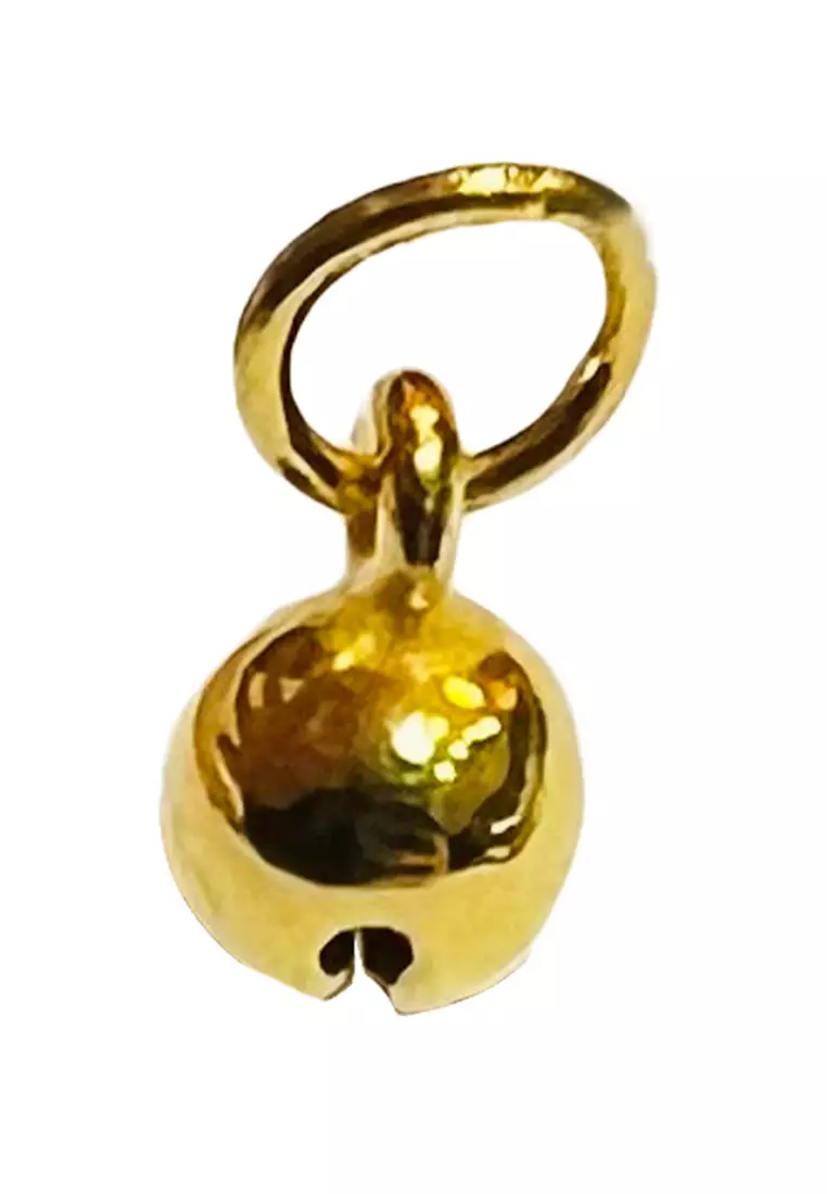 LITZ 999 (24K) Gold Bell Pendant with sound 铃铛吊坠 EP0414-0.71g+/-