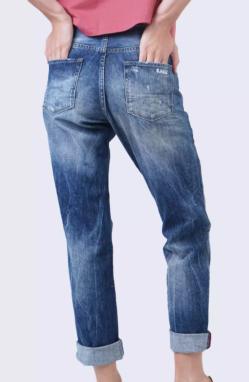 Celana Jeans Wanita Boyfriend 75 Series Light Blue