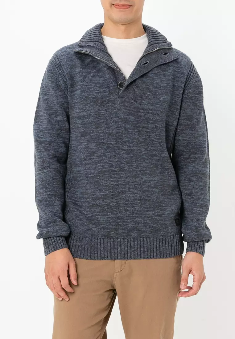 Buy Petrol Industries Knitted Collar Sweater 2025 Online ZALORA