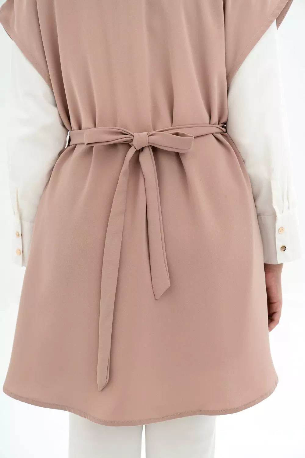 Klamby - Shara Outer Vest Dusty Rose