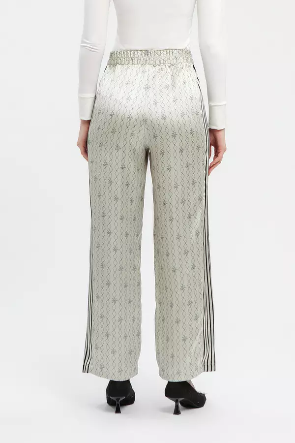 MINIMAL - Adeira - Kulot Satin Motif Geometris - Grey Colour Beige