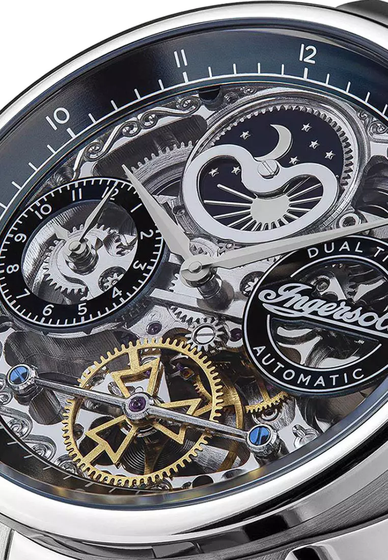 Ingersoll Jazz Silver Stainless Steel Analog Automatic Watch For Men INI07707
