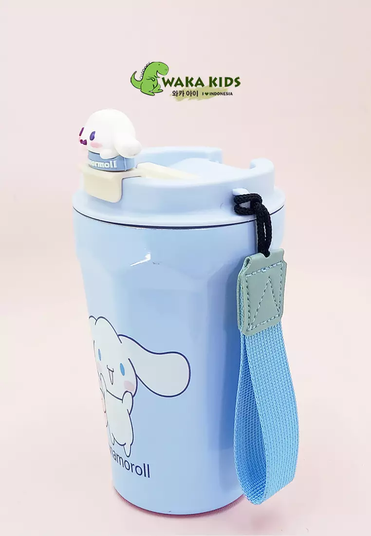 Wakakids Termos Coffee & Tea Stainless Steel Botol Mug Tumbler Cup Karakter Sanrio Pompompurin Kuning 400ml K2364 Venjr