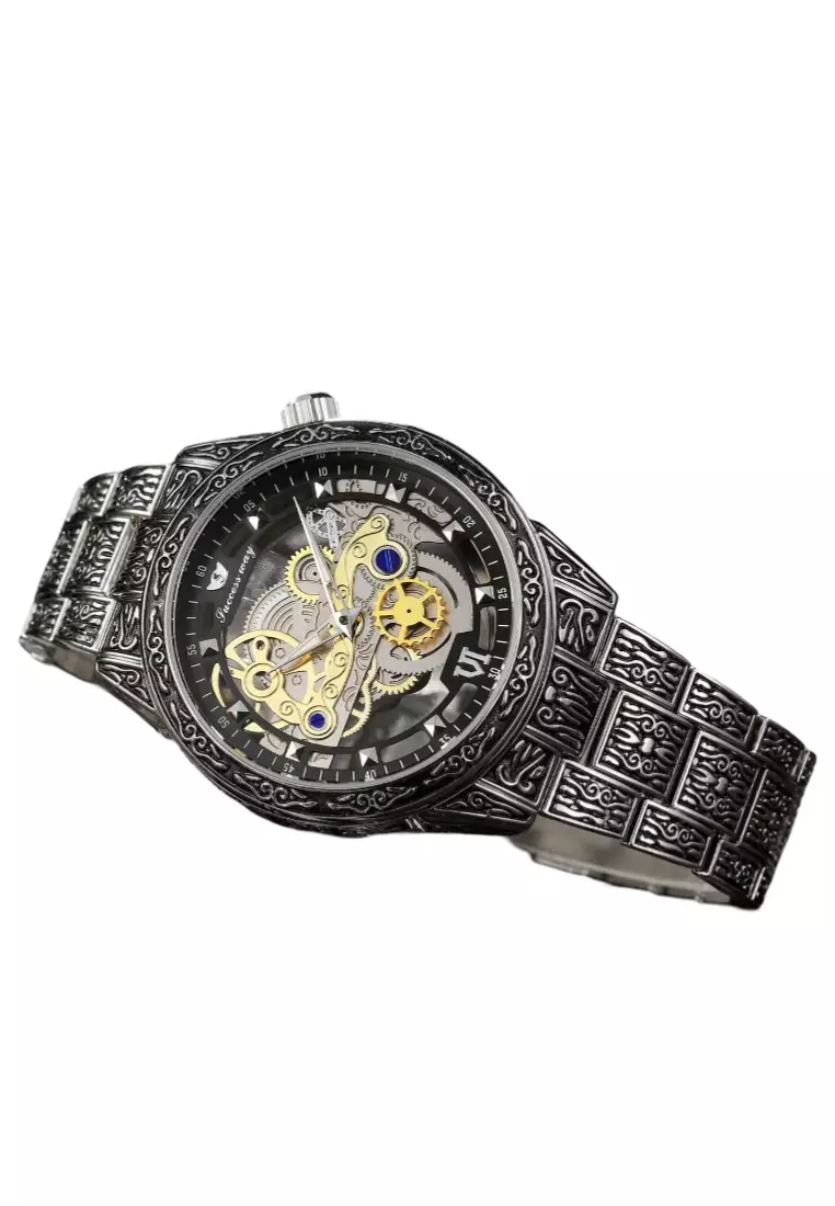 European and American Style Carved Domineering Watch