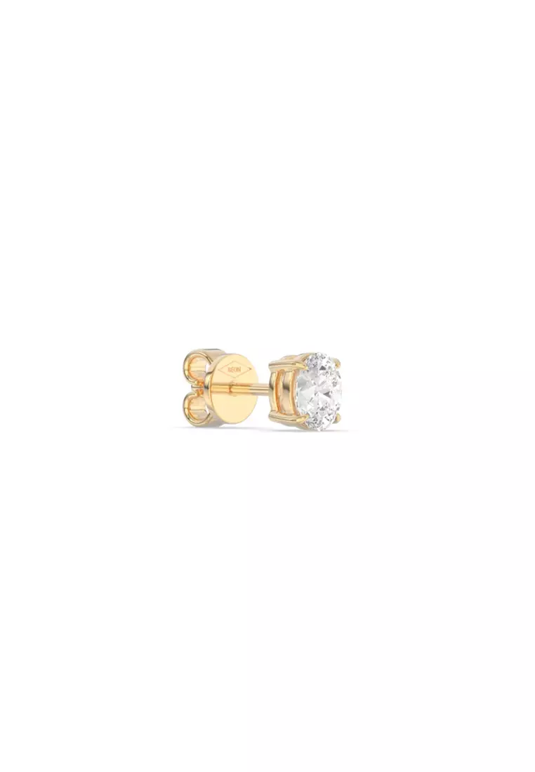 Buy BEON Diamond 0.67ct TDW Refined Oval Lab Grown Diamond Stud ...