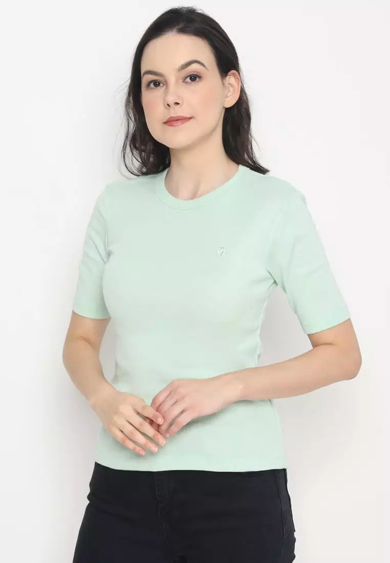 MATSUDA Kaos Wanita T Shirt Katun Flora
