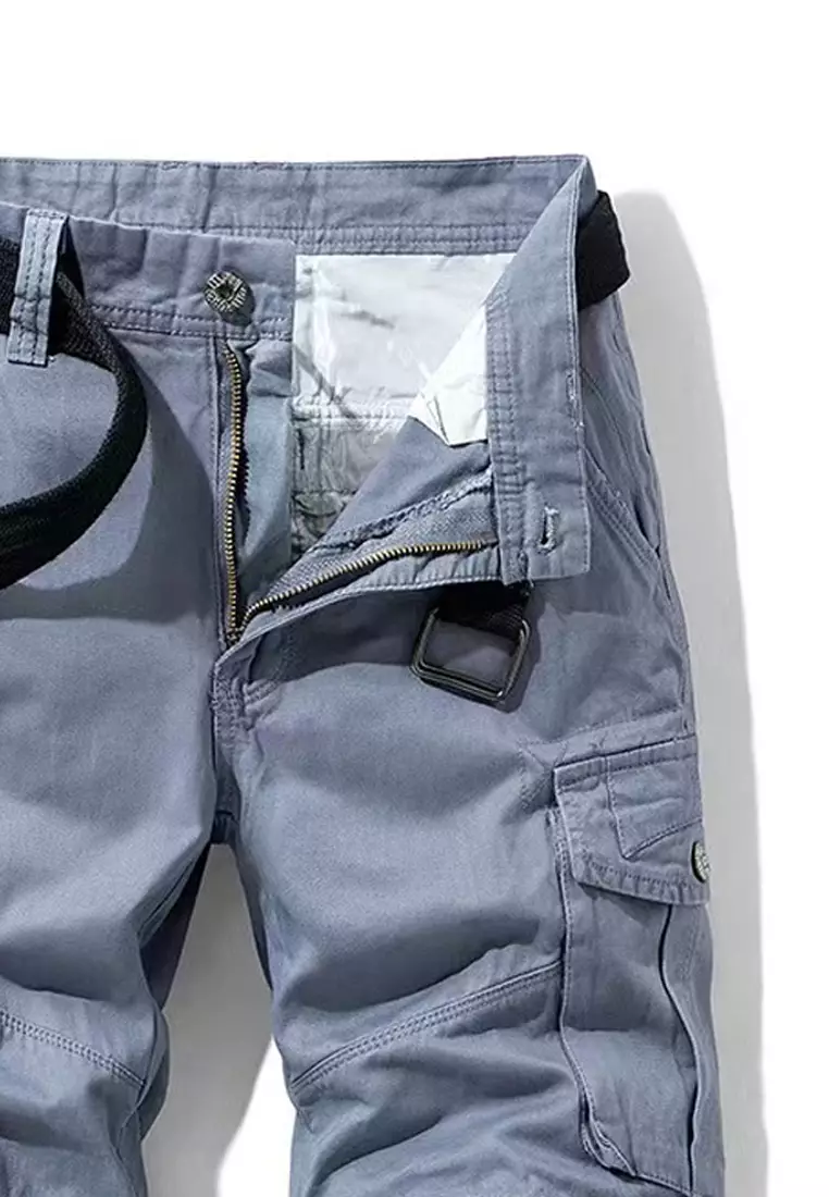 Multi Pockets Cotton Casual Shorts GJL27053