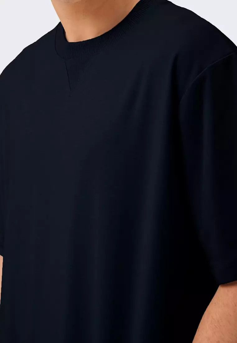 Men's T-Shirt with V Insert and Side Slit