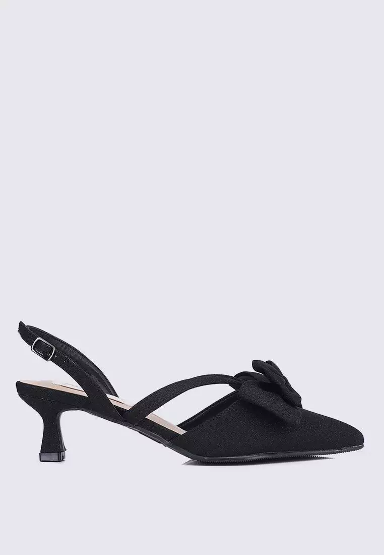 Discount on My Ballerine  shoes - SKU: My Ballerine Viola Comfy Heels In Black