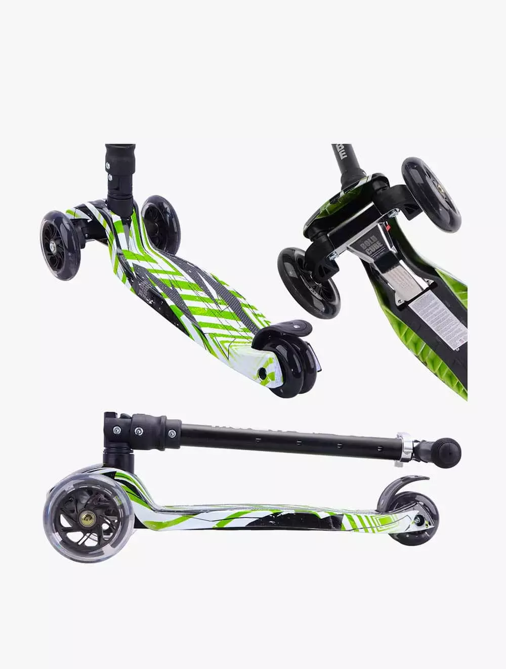 Boldcube Big 3 Wheel Scooter Swift Green - BDBSKY025 - Multicolor