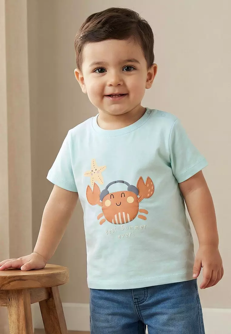Babyshop Pack Of 3 Juniors Short Sleeve T-Shirt With Print