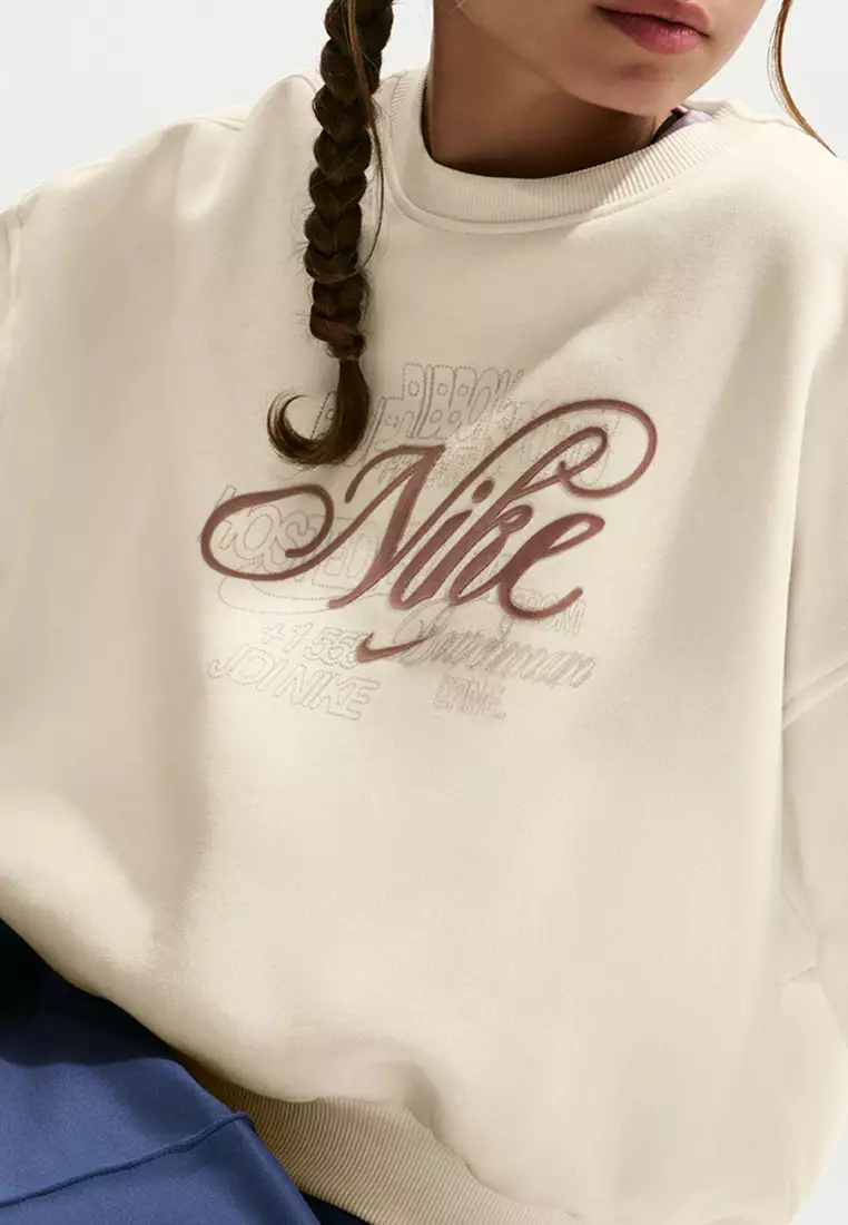 Club Fleece Boxy Crew Gfx