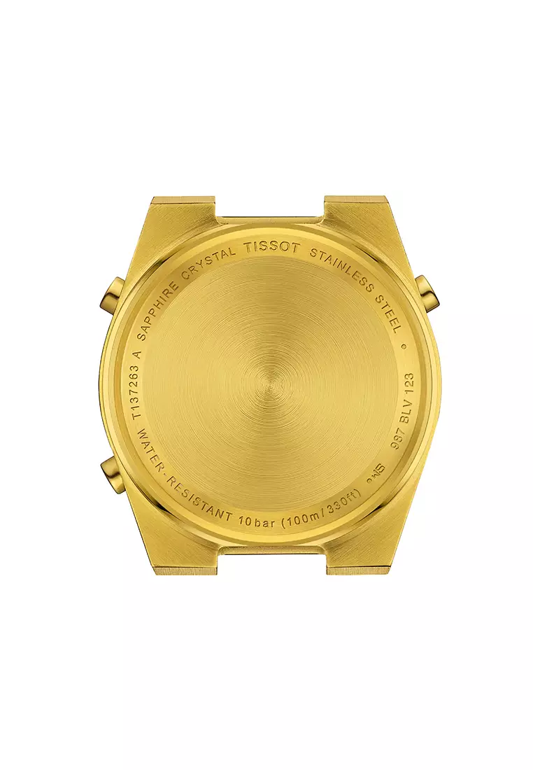 PRX Digital 35MM Unisex Yellow Gold 1N14 Stainless Steel Bracelet And Golden Mirror Dial Quartz Watch - T137.263.33.020.00