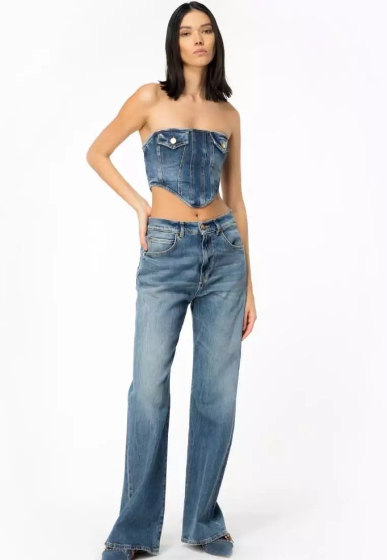 トップス fumika_uchida STRETCH DENIM BUSTIER 36