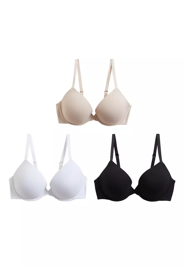 M&S white non wired bras 2 pack