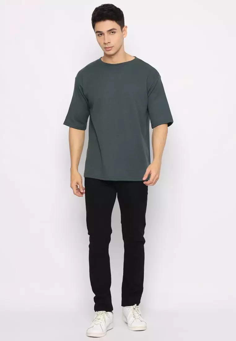 MATSUDA Kaos Polos Oversize Cotton 20S Texture Thermal Mitsuke