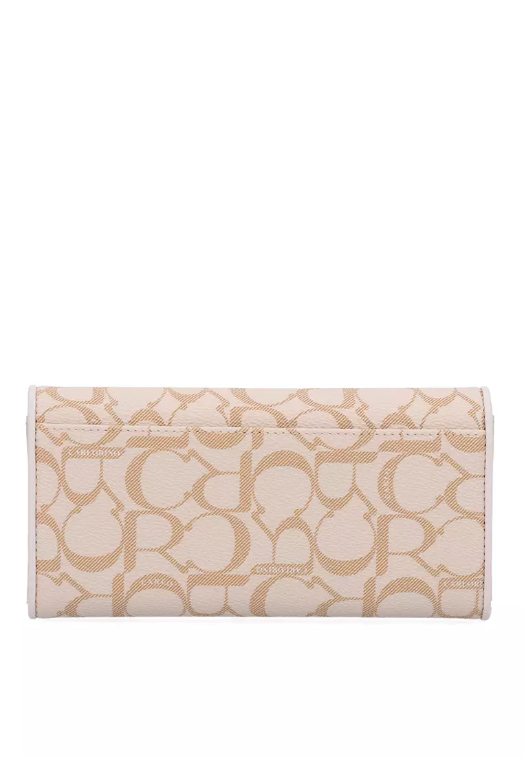 Medium Beige Carlo GEO 3-Fold Wallet