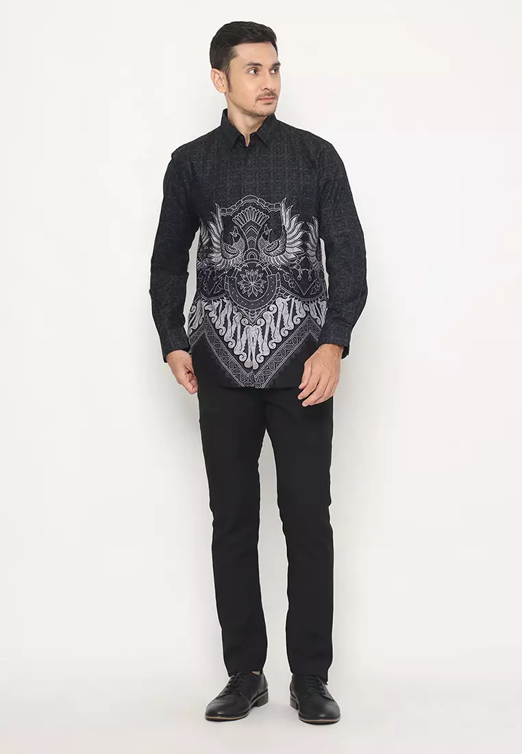 My Aksa Batik Pria Kemeja Panjang Furing Erwin Elga