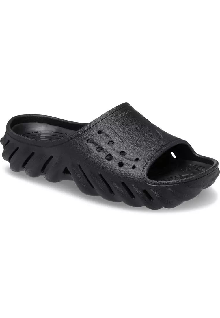 CROCS - 男女皆宜 ECHO SLIDE - 黑色
