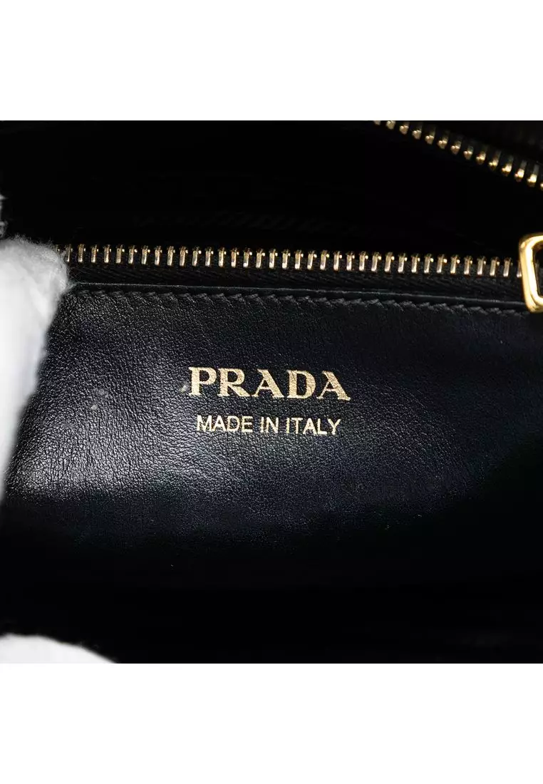 Pre-Loved Prada Saffiano Cuir Monochrome Satchel