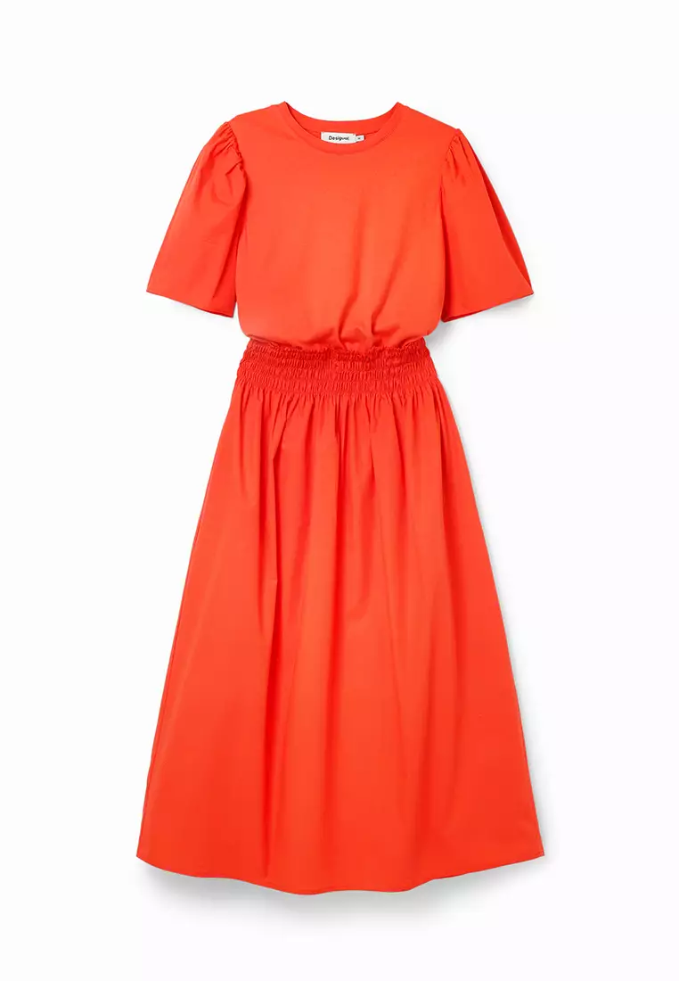 Robe Décontractée Desigual Vest_guly – Coupe Fraîche Et Colorée En Orange Vif
